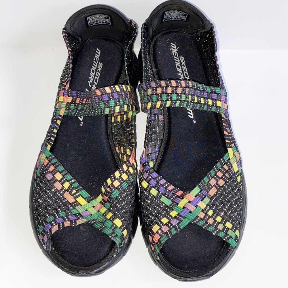 Skechers Woven Memory Foam Sneaker sandals size 7